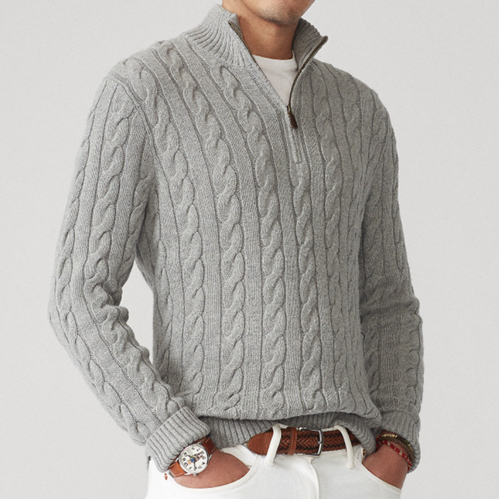Pull demi-zip pour homme | Chaud
