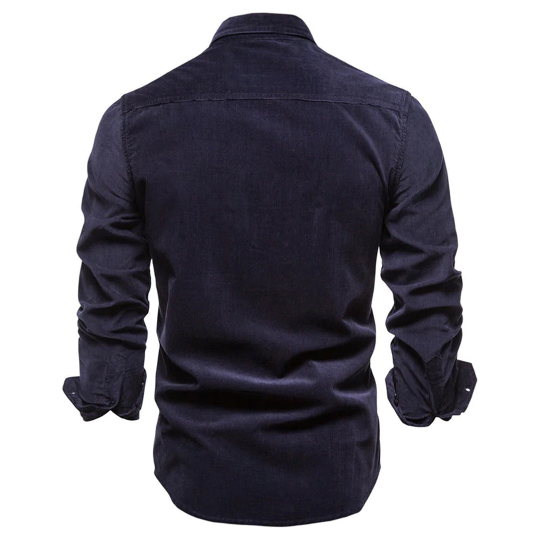 Chemise en velours côtelé pour hommes | Manches longues