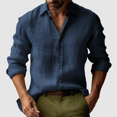 Chemise d'été structurée et respirante pour homme | Manches longues