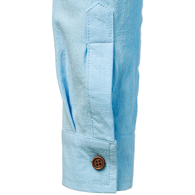 Chemise d'été structurée et respirante pour homme | Manches longues