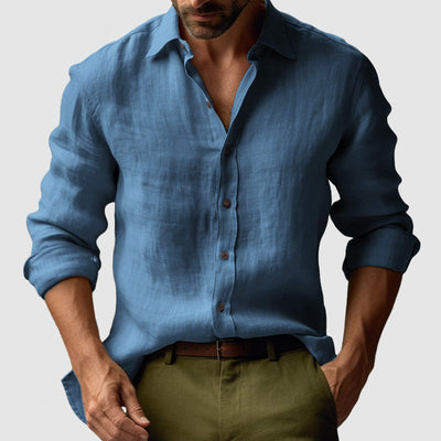 Chemise d'été structurée et respirante pour homme | Manches longues