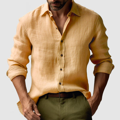 Chemise d'été structurée et respirante pour homme | Manches longues