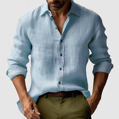 Chemise d'été structurée et respirante pour homme | Manches longues