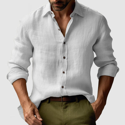 Chemise d'été structurée et respirante pour homme | Manches longues