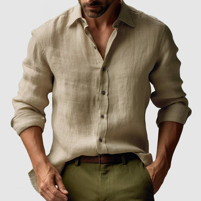 Chemise d'été structurée et respirante pour homme | Manches longues