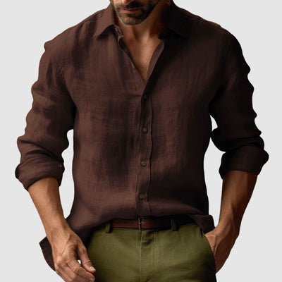 Chemise d'été structurée et respirante pour homme | Manches longues