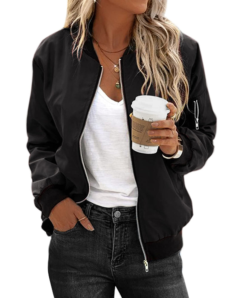 Veste bombardier élégante pour femmes | Chauffante