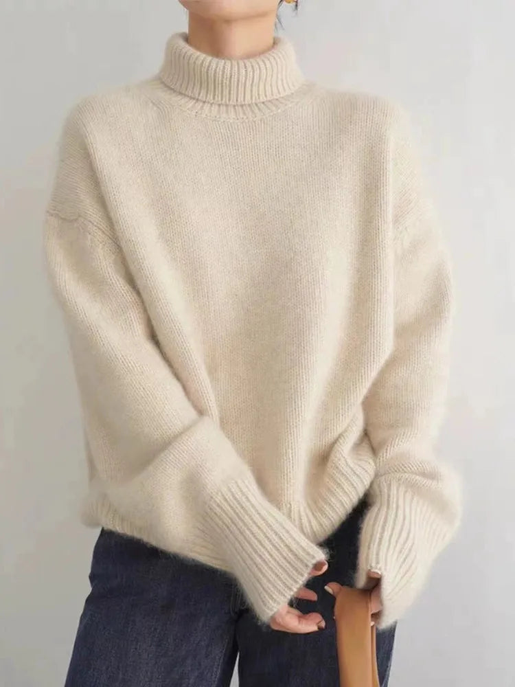 Pull à col roulé pour femmes | Chaud