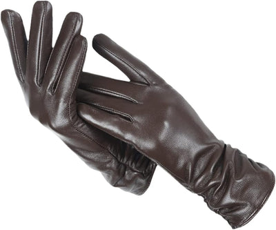 Gants en cuir classiques pour femmes | Hiver
