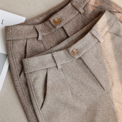 Pantalon tailleur en laine pour femme | Travail