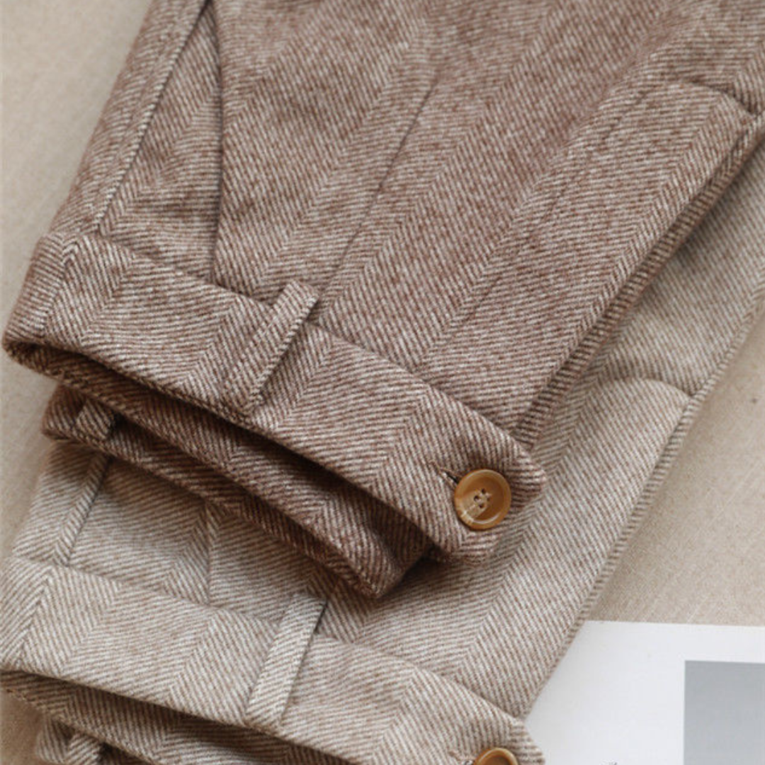 Pantalon tailleur en laine pour femme | Travail