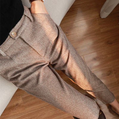 Pantalon tailleur en laine pour femme | Travail