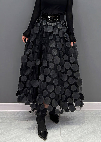 Élégante jupe en tulle patchwork pour femmes | Longue