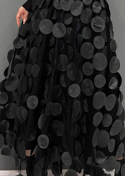 Élégante jupe en tulle patchwork pour femmes | Longue