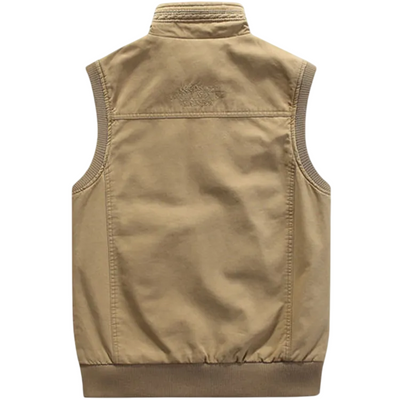 Gilet multi-poches vintage pour hommes | Sans manches