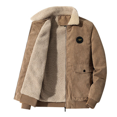 Veste en velours côtelé pour hommes | Chaud