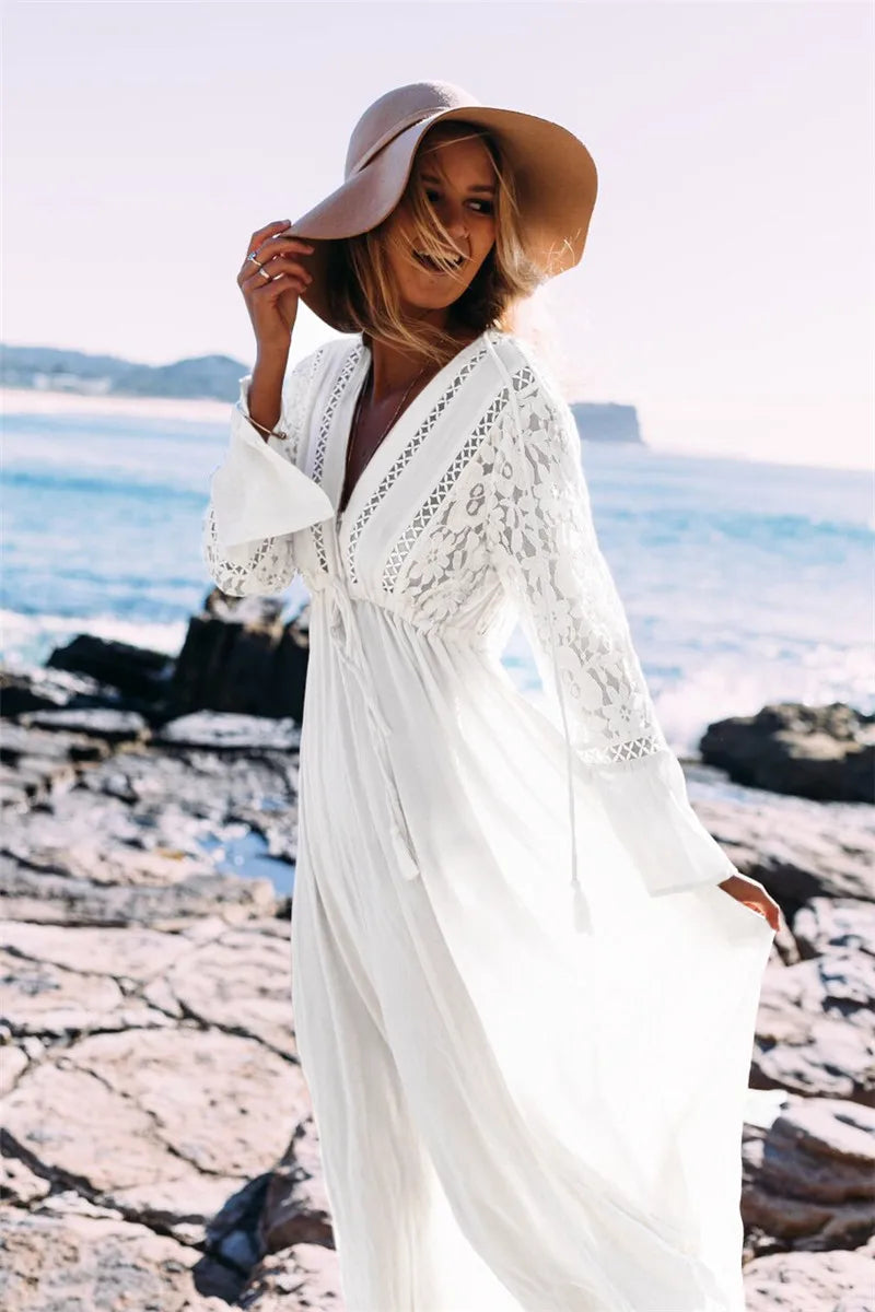 Robe fluide élégante pour femme | Maxi