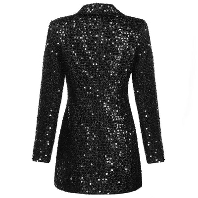 Robe blazer brillante pour femmes | Chic