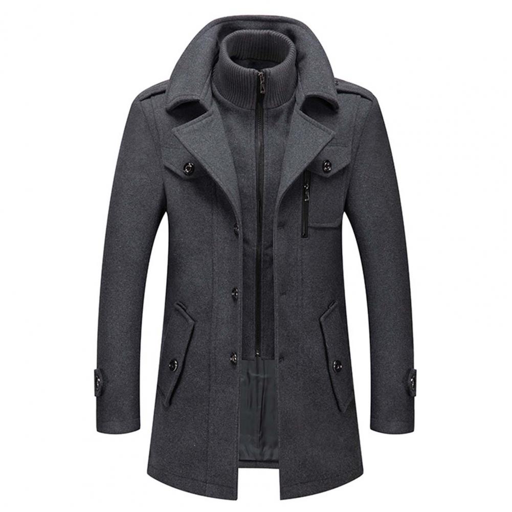 Trench-coat thermique pour homme | Coupe-vent