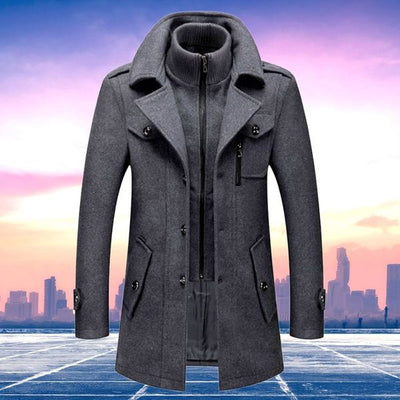 Trench-coat thermique pour homme | Coupe-vent