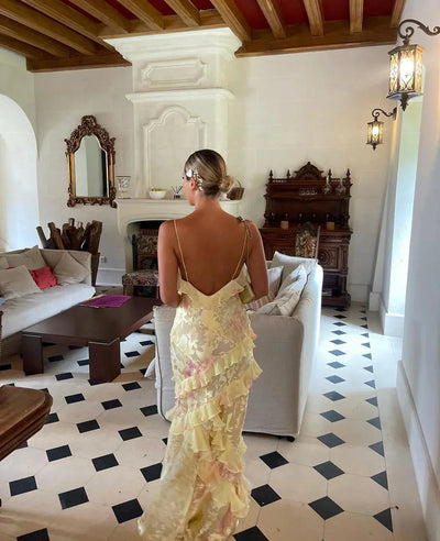 Robe élégante sans manches pour femmes | Maxi