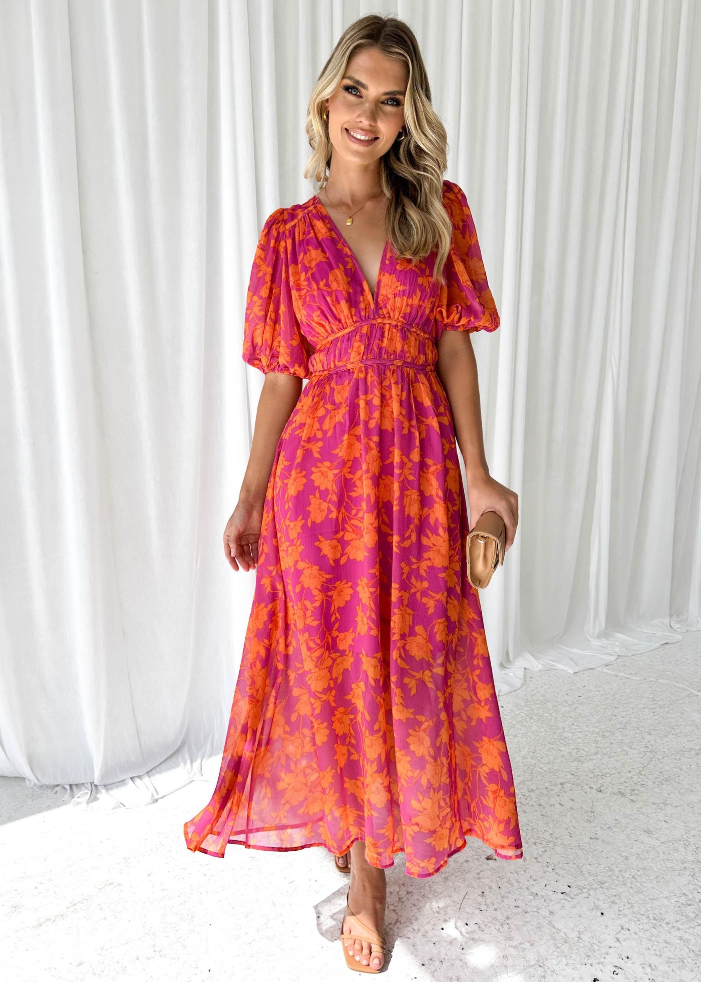 Robe fluide élégante pour femmes | Maxi