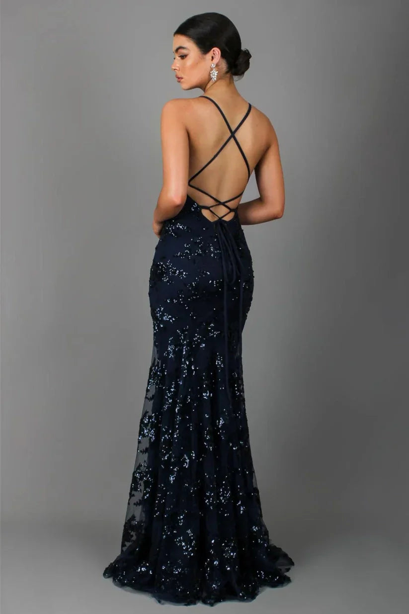 Robe élégante à paillettes pour femmes | Maxi