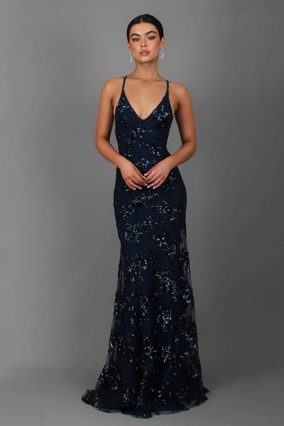 Robe élégante à paillettes pour femmes | Maxi