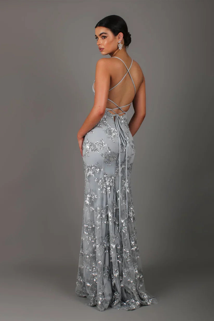 Robe élégante à paillettes pour femmes | Maxi