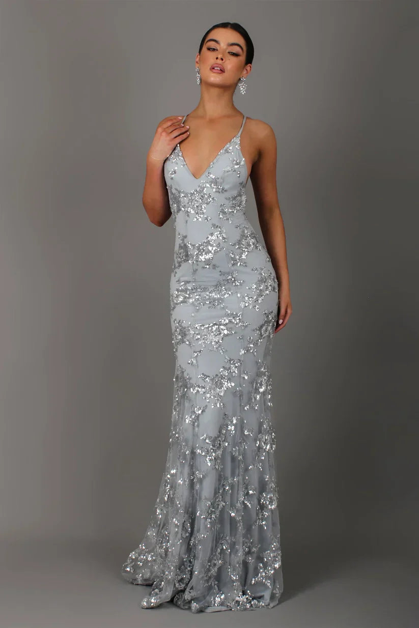 Robe élégante à paillettes pour femmes | Maxi