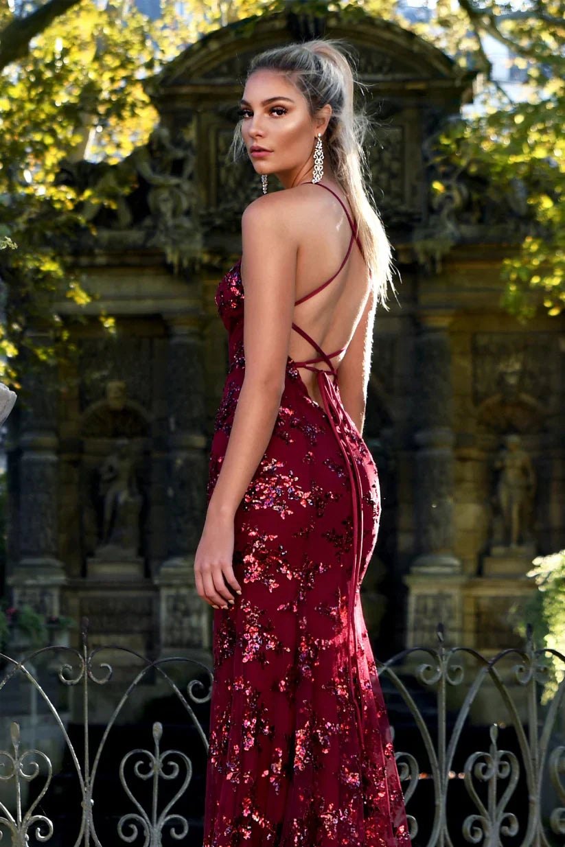 Robe élégante à paillettes pour femmes | Maxi