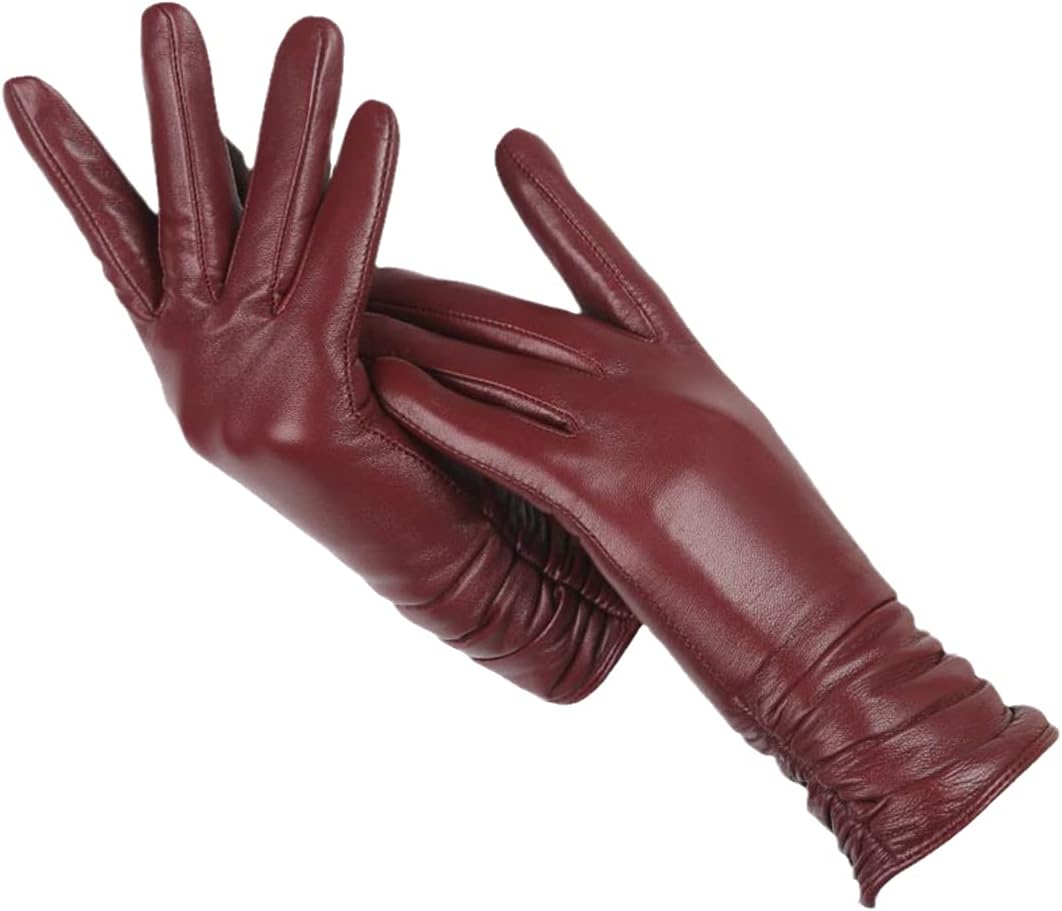 Gants en cuir classiques pour femmes | Hiver