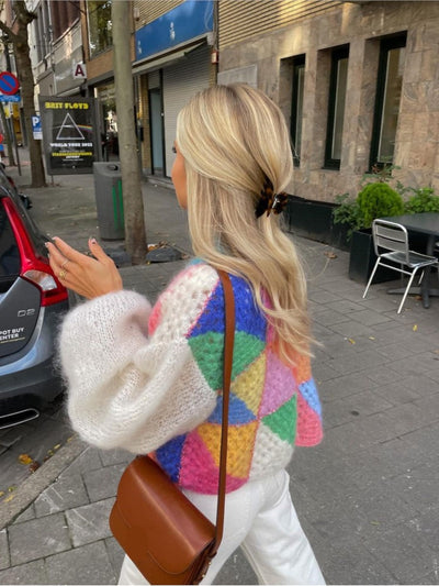 Cardigan Patchwork Femme | Chaud