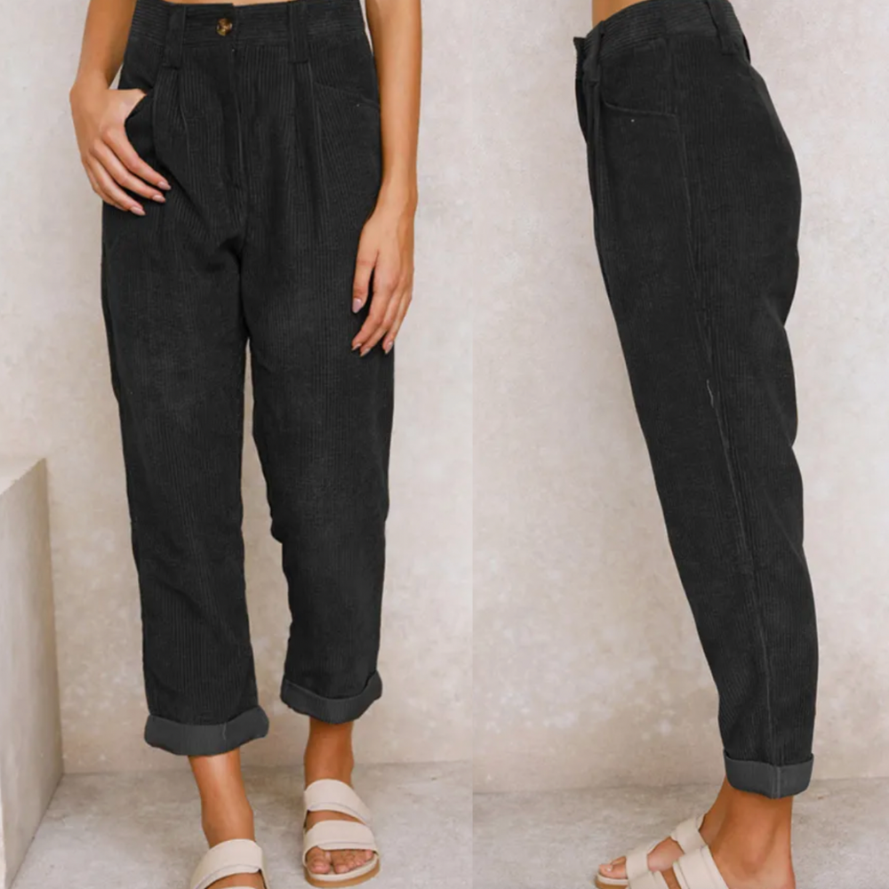 Pantalon en velours côtelé pour femmes | Chic