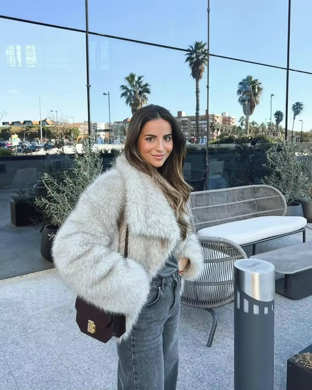 Veste en fausse fourrure pour femme | Chaude