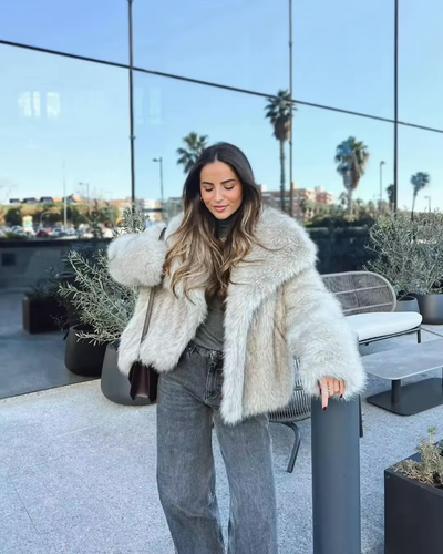 Veste en fausse fourrure pour femme | Chaude