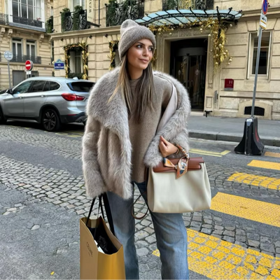 Veste en fausse fourrure pour femme | Chaude