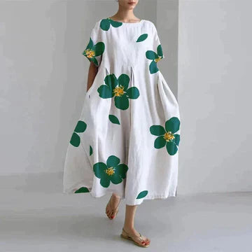 Robe florale élégante et décontractée pour femmes | Maxi
