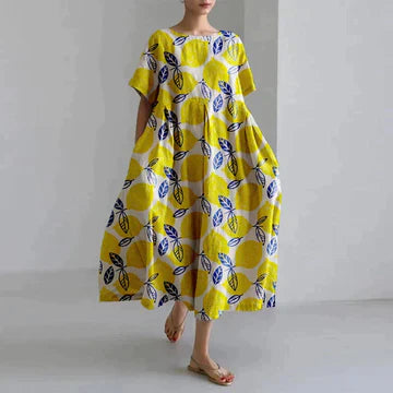 Robe florale élégante et décontractée pour femmes | Maxi