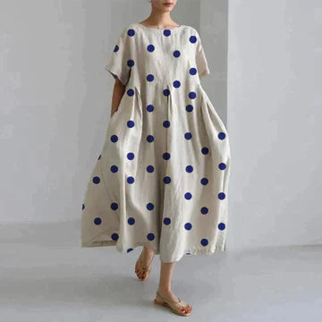 Robe florale élégante et décontractée pour femmes | Maxi