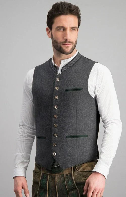 Gilet classique à col pour homme | Manches courtes