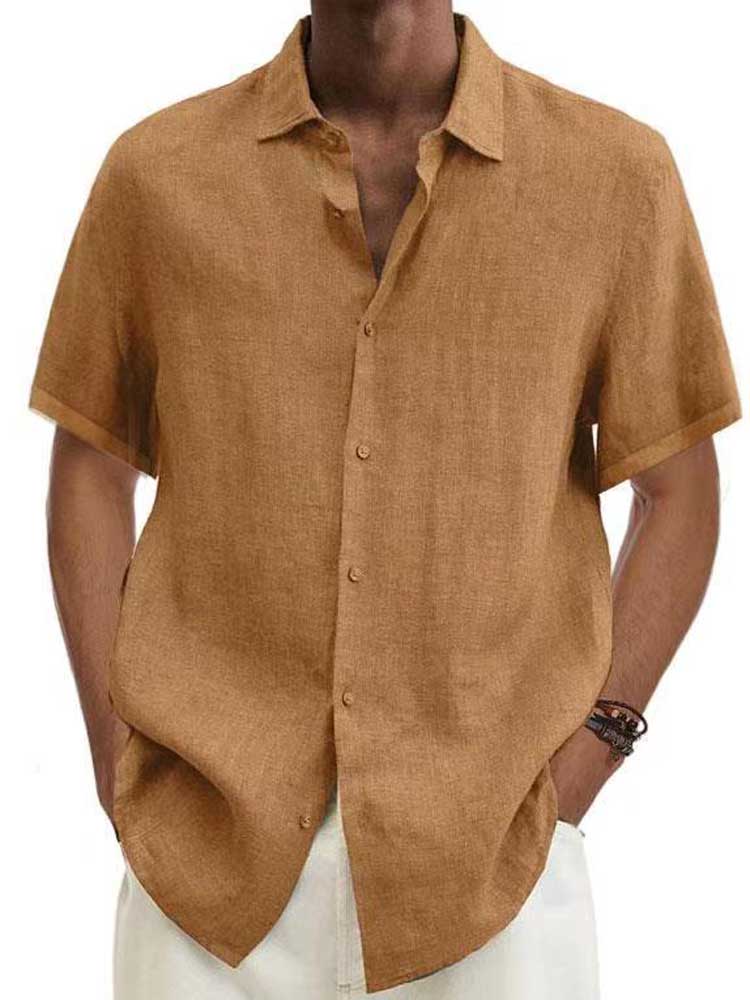 Chemise d'été décontractée pour hommes | Manches courtes