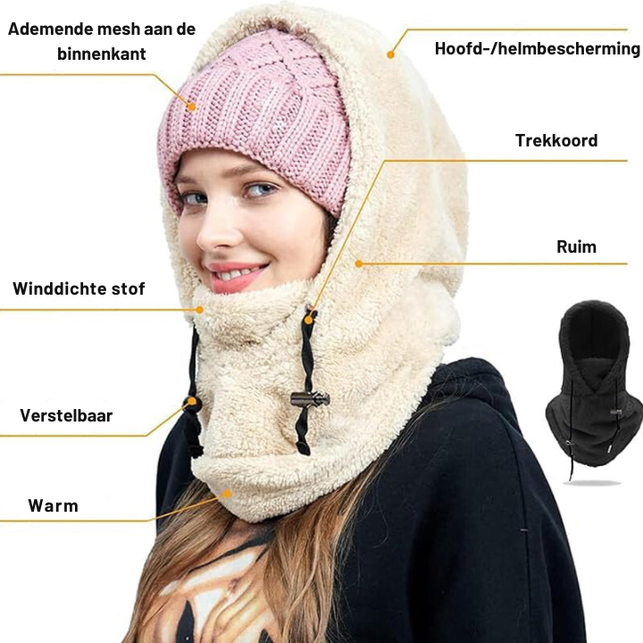 Mora | Cagoule polaire ajustable unisexe | Coupe-vent
