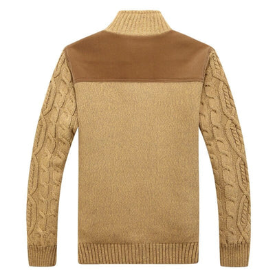 Cardigan en tricot torsadé pour hommes | Chaud