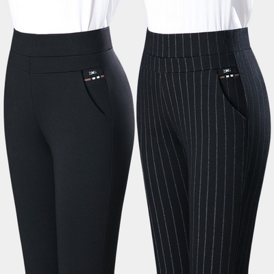 Pantalon extensible à confort optimal pour femmes | Taille haute