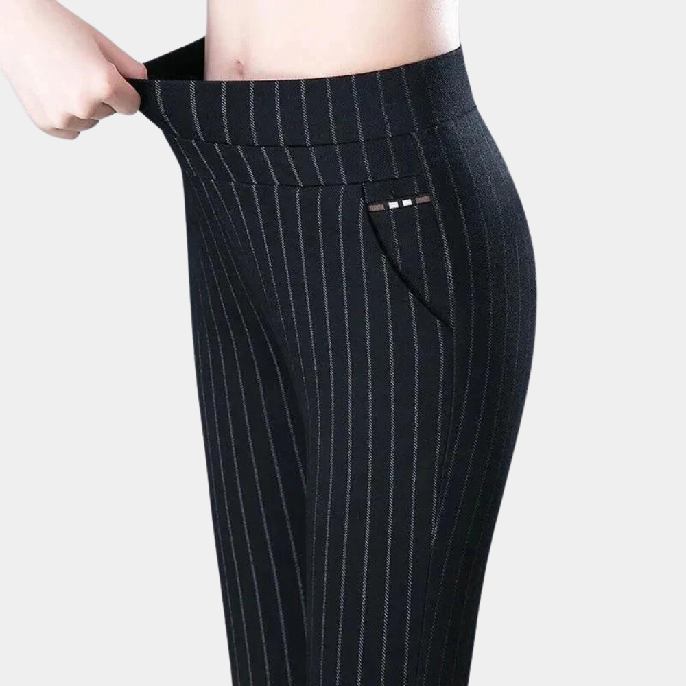 Pantalon extensible à confort optimal pour femmes | Taille haute