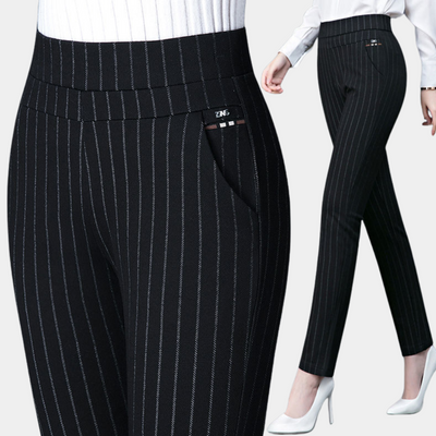 Pantalon extensible à confort optimal pour femmes | Taille haute