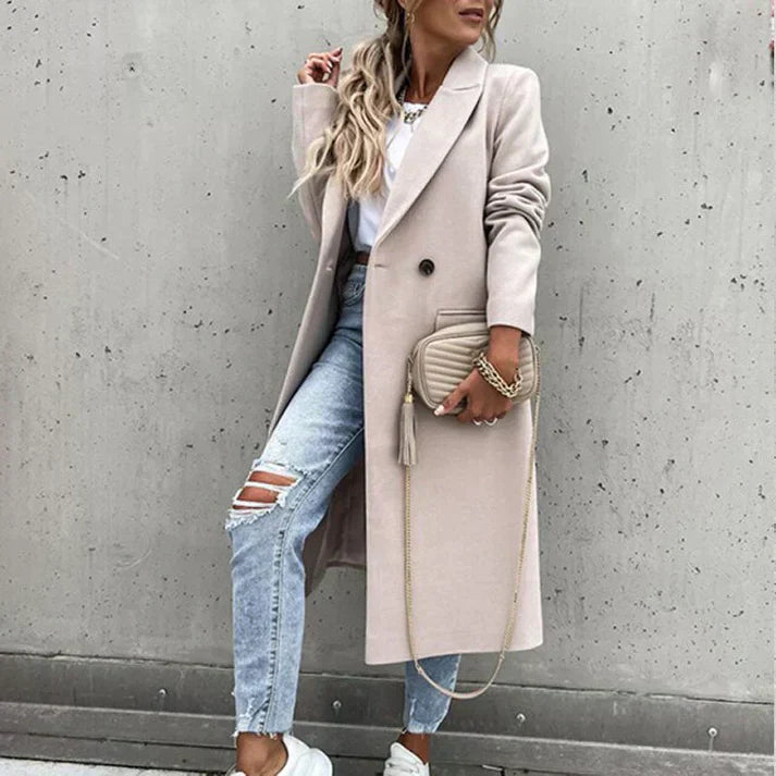 Marienne | Manteau de tweed pour femme | Longue