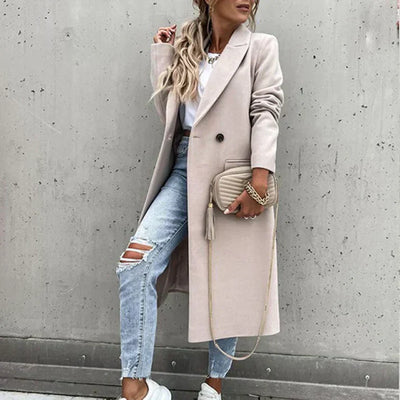 Marienne | Manteau de tweed pour femme | Longue