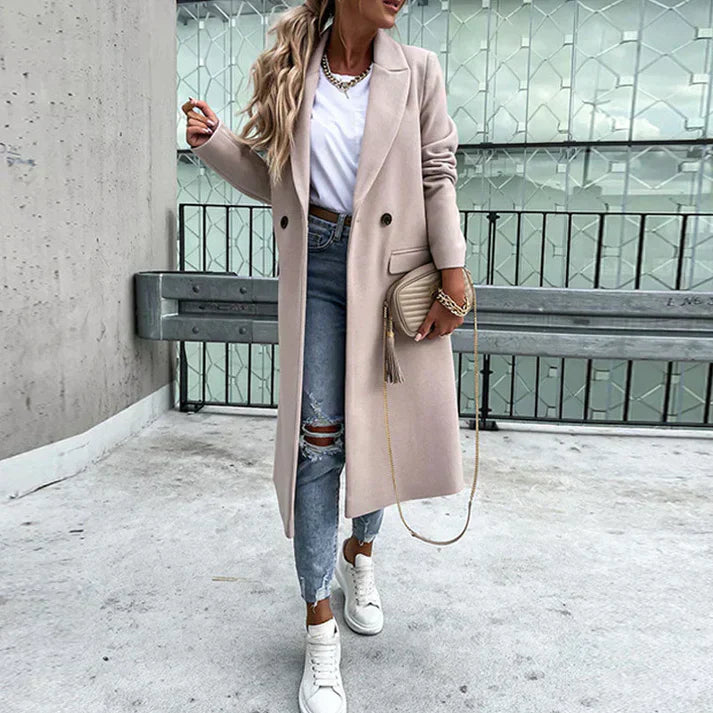 Marienne | Manteau de tweed pour femme | Longue
